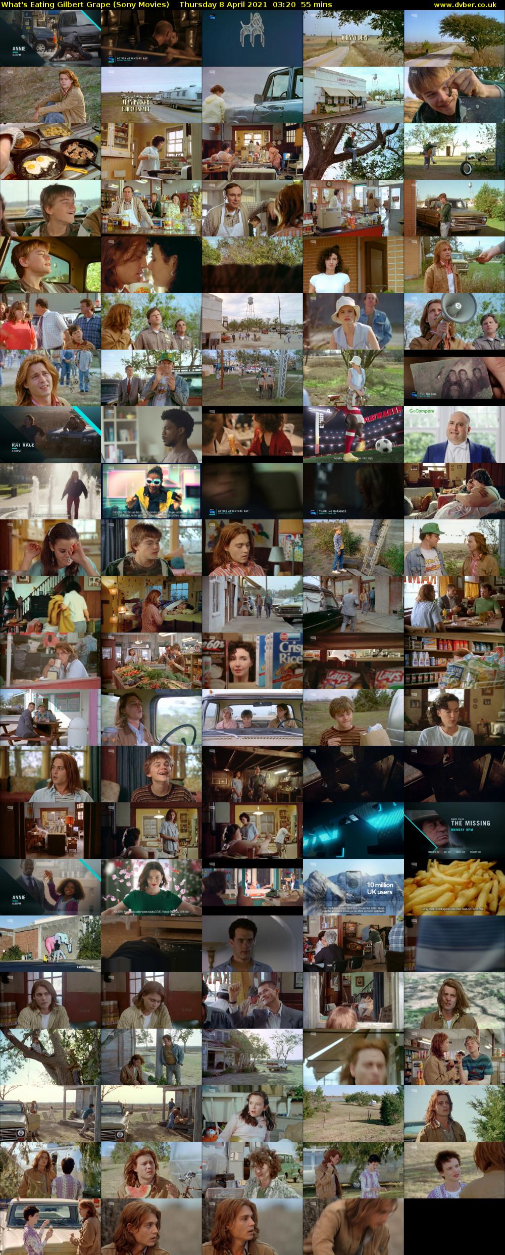 What's Eating Gilbert Grape (Sony Movies) Thursday 8 April 2021 03:20 - 04:15