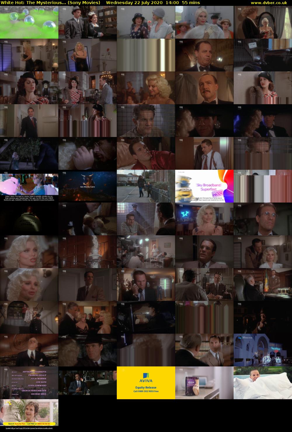 White Hot: The Mysterious... (Sony Movies) Wednesday 22 July 2020 14:00 - 14:55