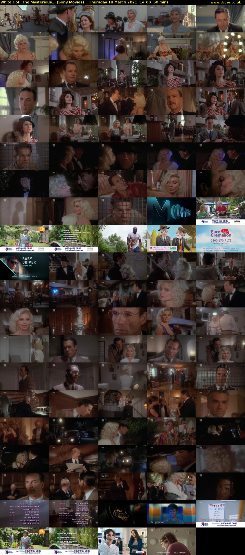 White Hot: The Mysterious... (Sony Movies) Thursday 18 March 2021 14:00 - 14:50