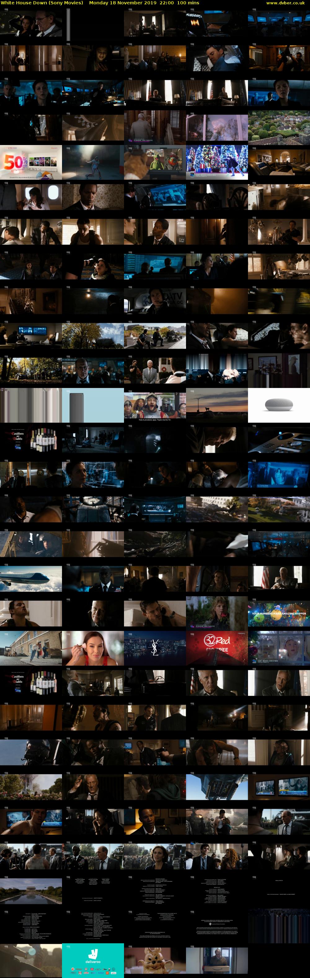 White House Down (Sony Movies) Monday 18 November 2019 22:00 - 23:40