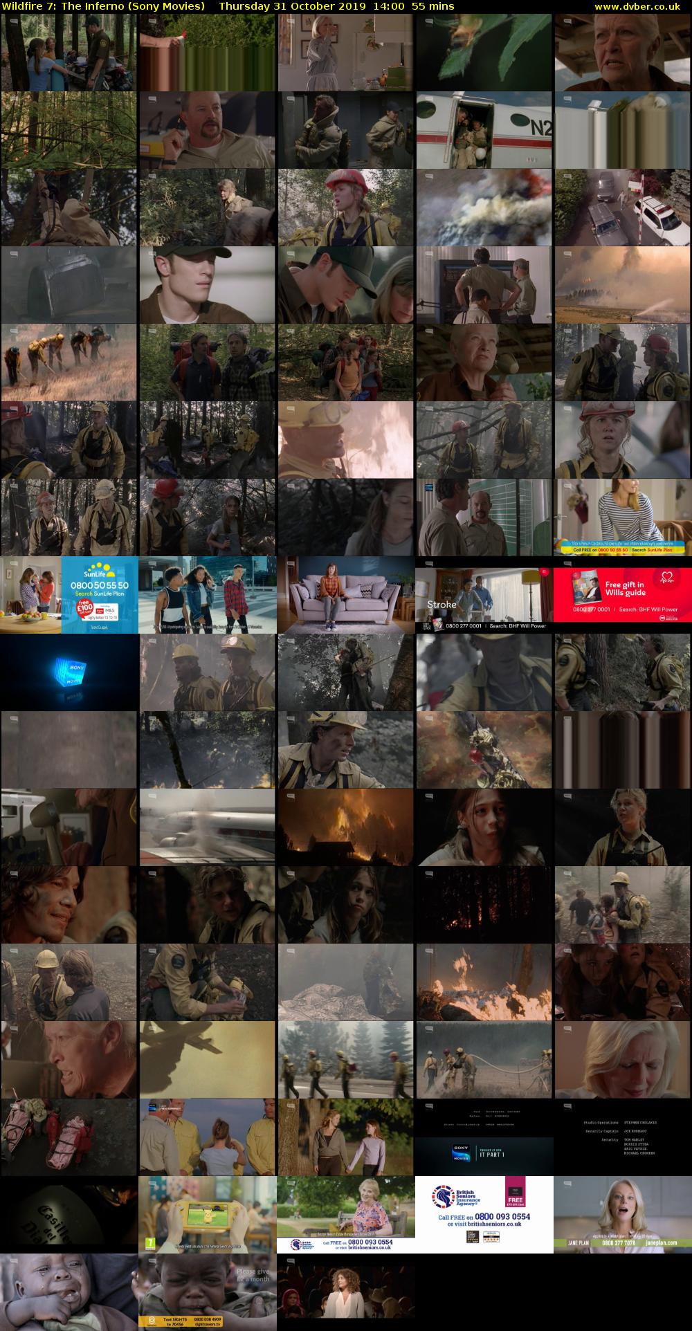 Wildfire 7: The Inferno (Sony Movies) Thursday 31 October 2019 14:00 - 14:55