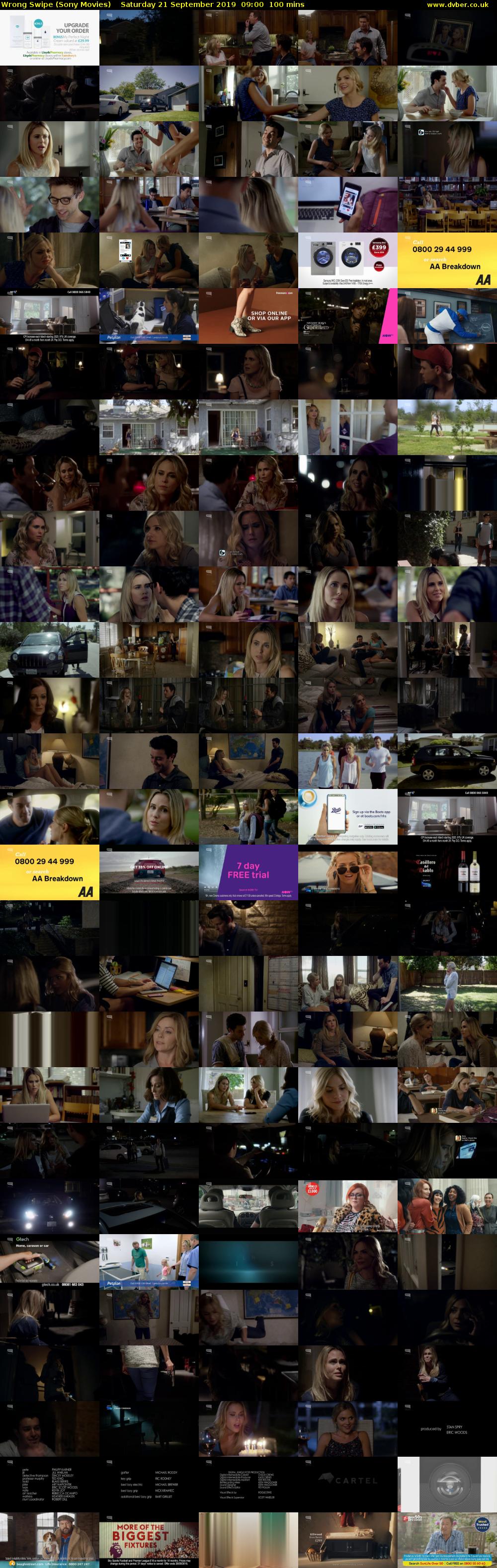Wrong Swipe (Sony Movies) Saturday 21 September 2019 09:00 - 10:40