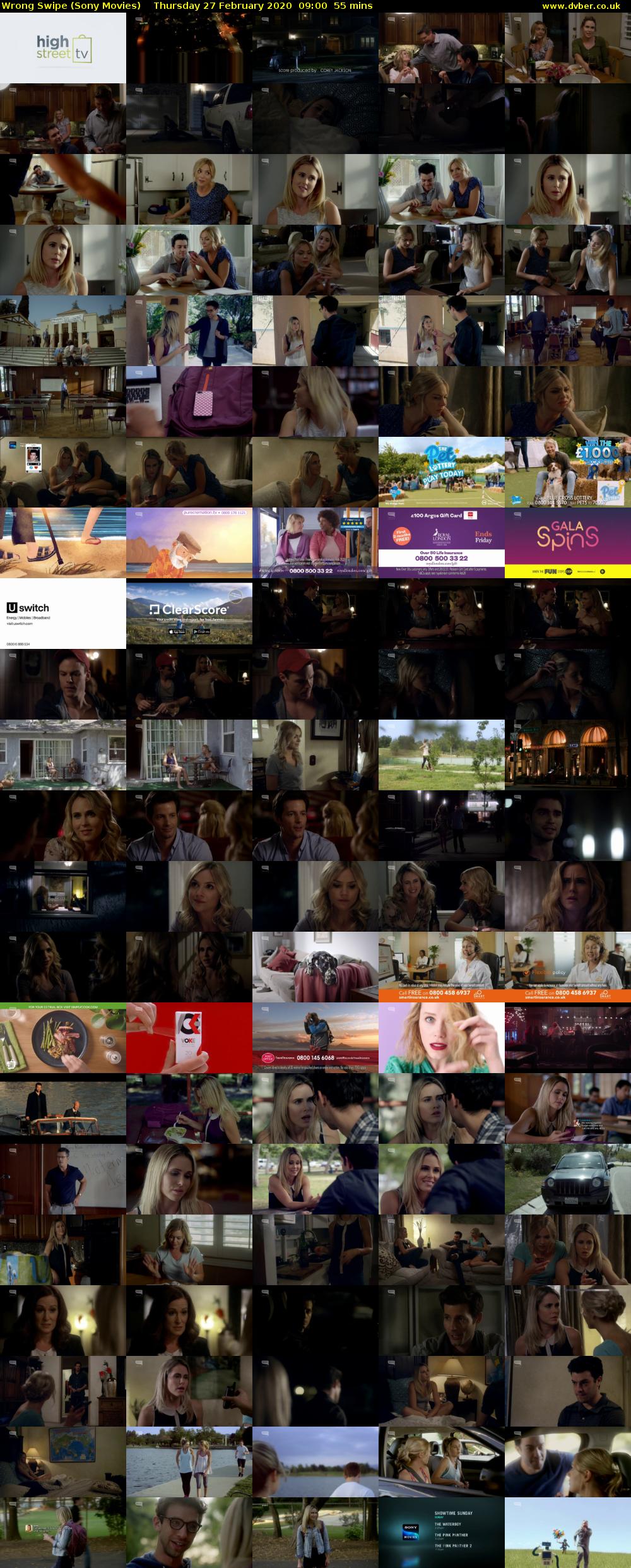 Wrong Swipe (Sony Movies) Thursday 27 February 2020 09:00 - 09:55