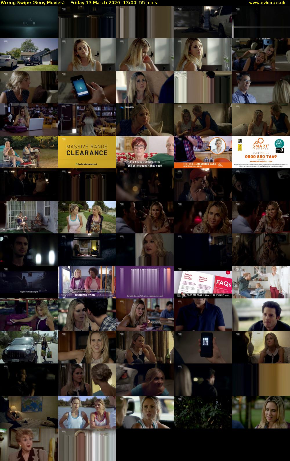 Wrong Swipe (Sony Movies) Friday 13 March 2020 13:00 - 13:55