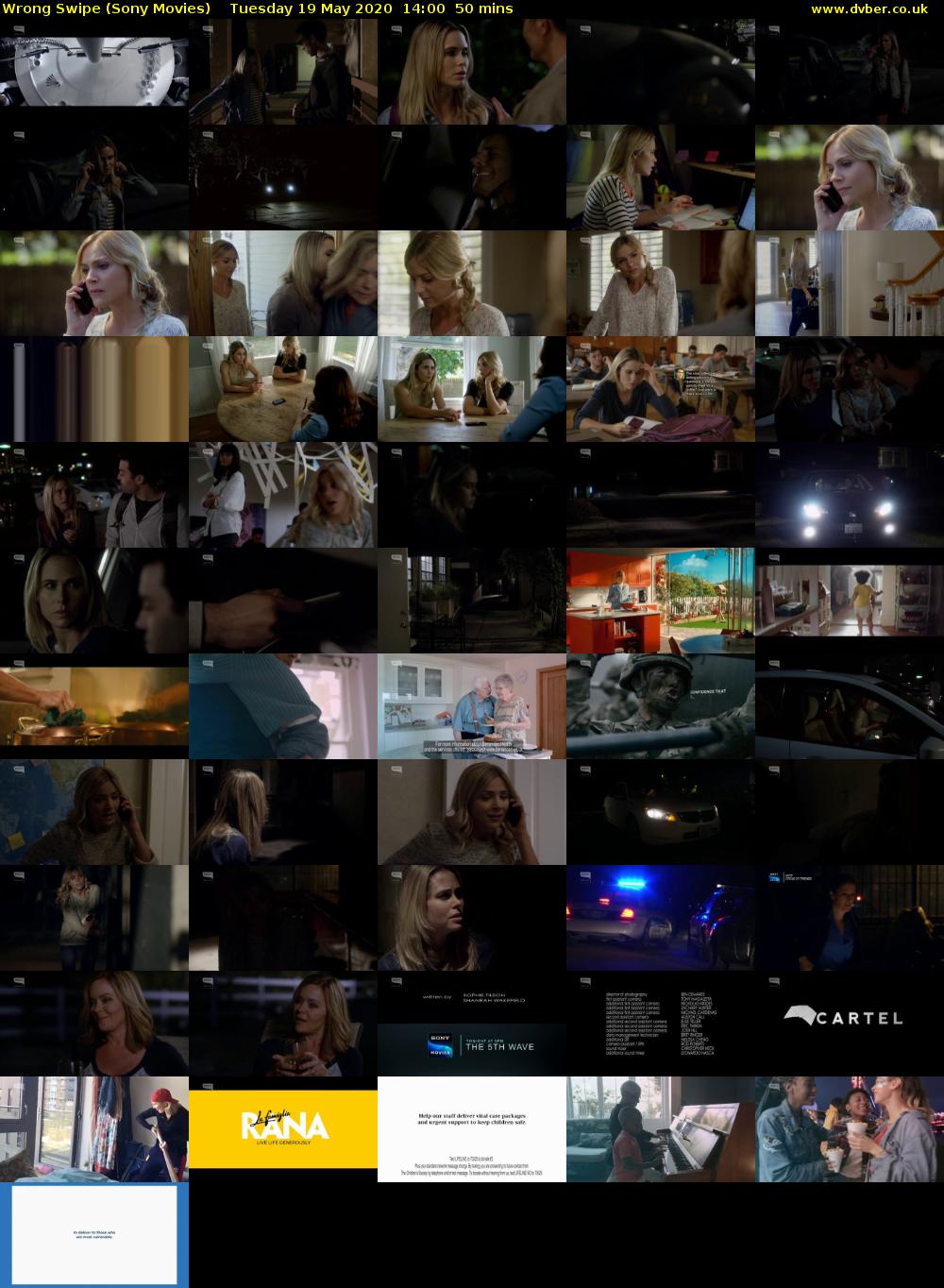 Wrong Swipe (Sony Movies) Tuesday 19 May 2020 14:00 - 14:50