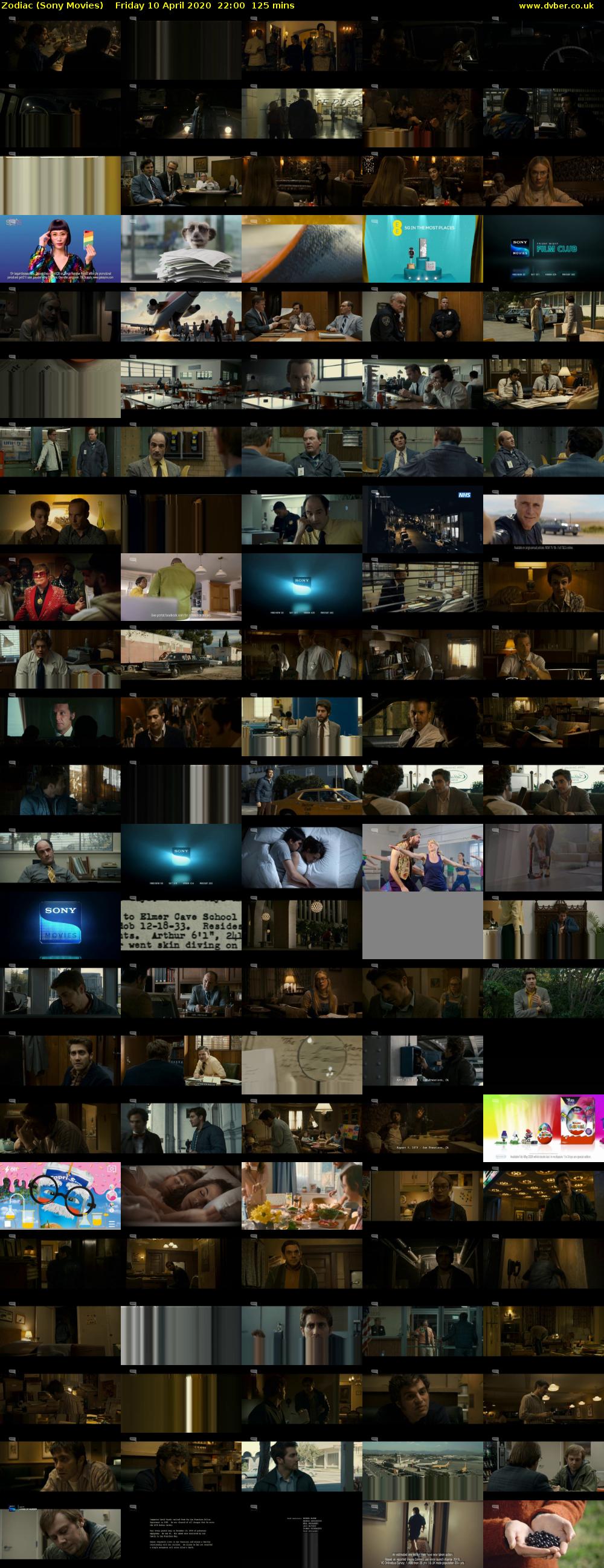 Zodiac (Sony Movies) Friday 10 April 2020 22:00 - 00:05