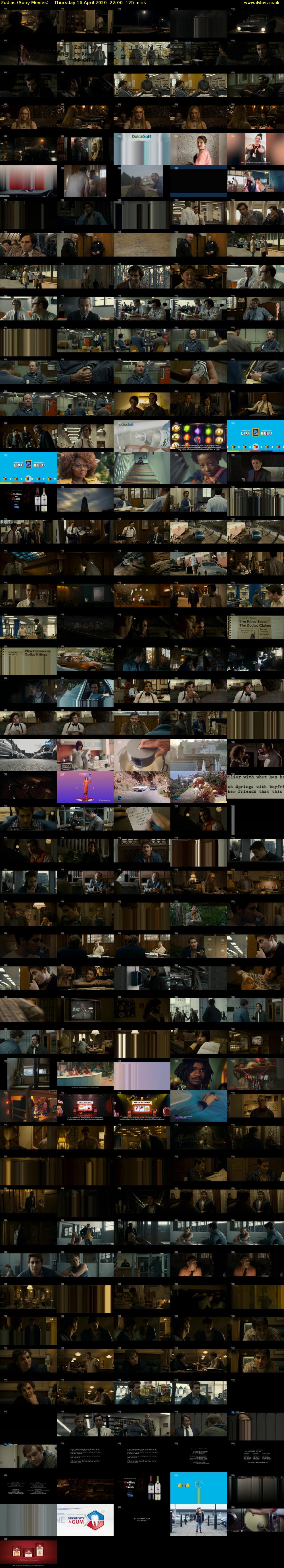 Zodiac (Sony Movies) Thursday 16 April 2020 22:00 - 00:05