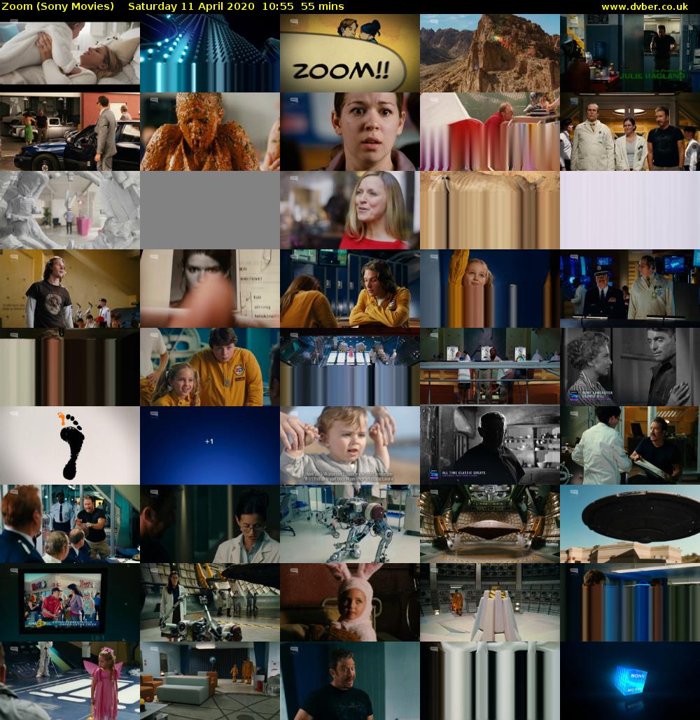 Zoom (Sony Movies) Saturday 11 April 2020 10:55 - 11:50