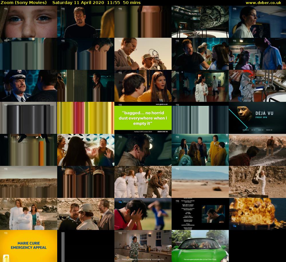 Zoom (Sony Movies) Saturday 11 April 2020 11:55 - 12:45