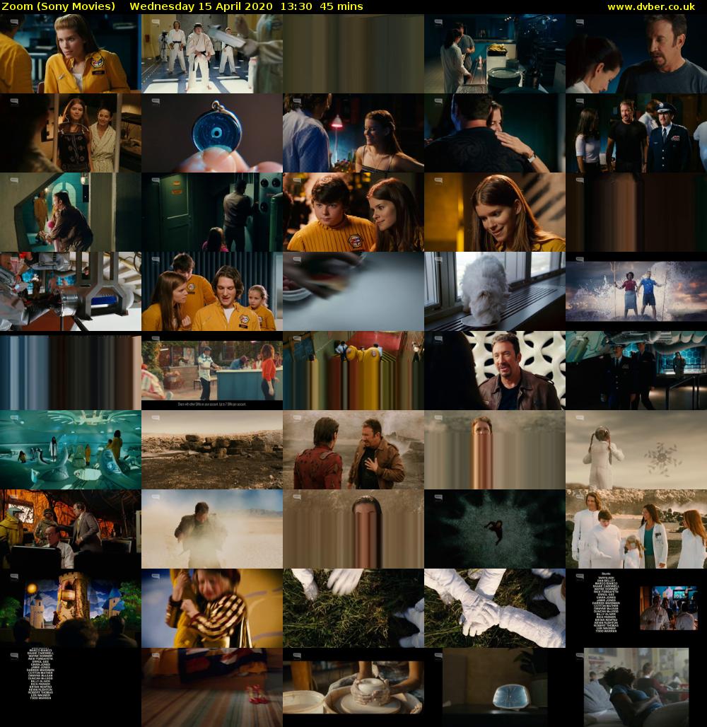 Zoom (Sony Movies) Wednesday 15 April 2020 13:30 - 14:15