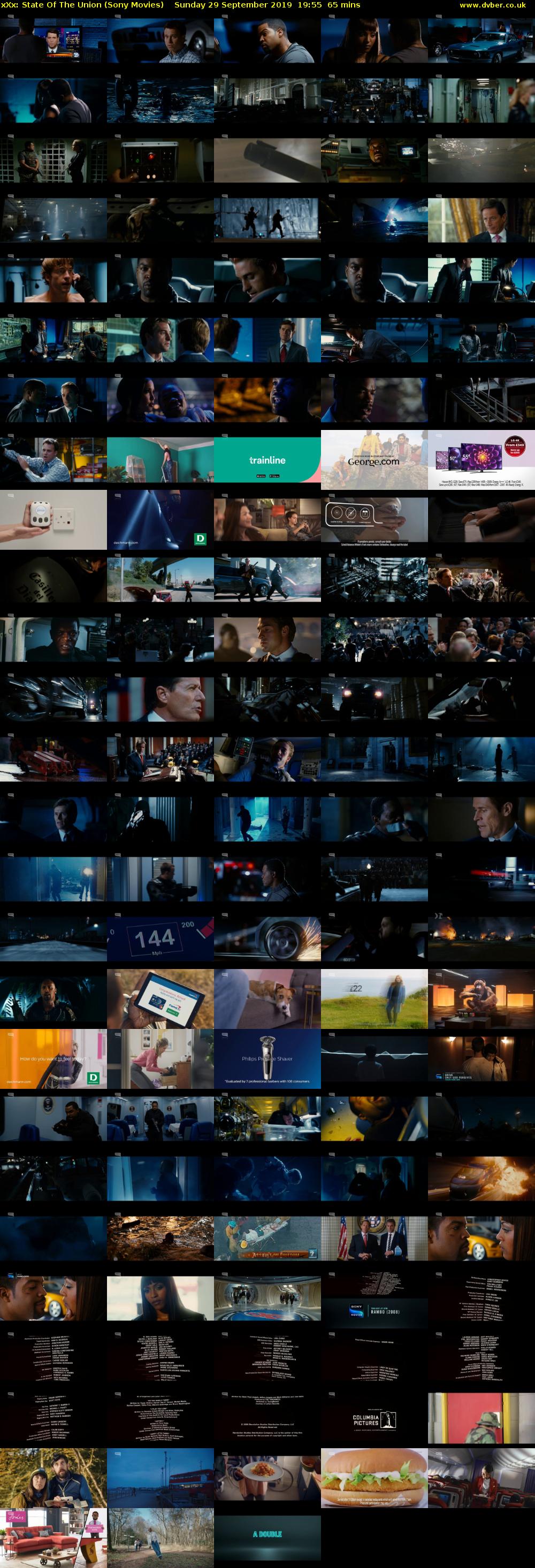 xXx: State Of The Union (Sony Movies) Sunday 29 September 2019 19:55 - 21:00