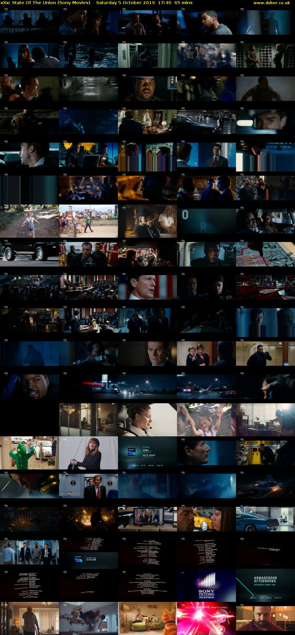 xXx: State Of The Union (Sony Movies) Saturday 5 October 2019 17:40 - 18:45