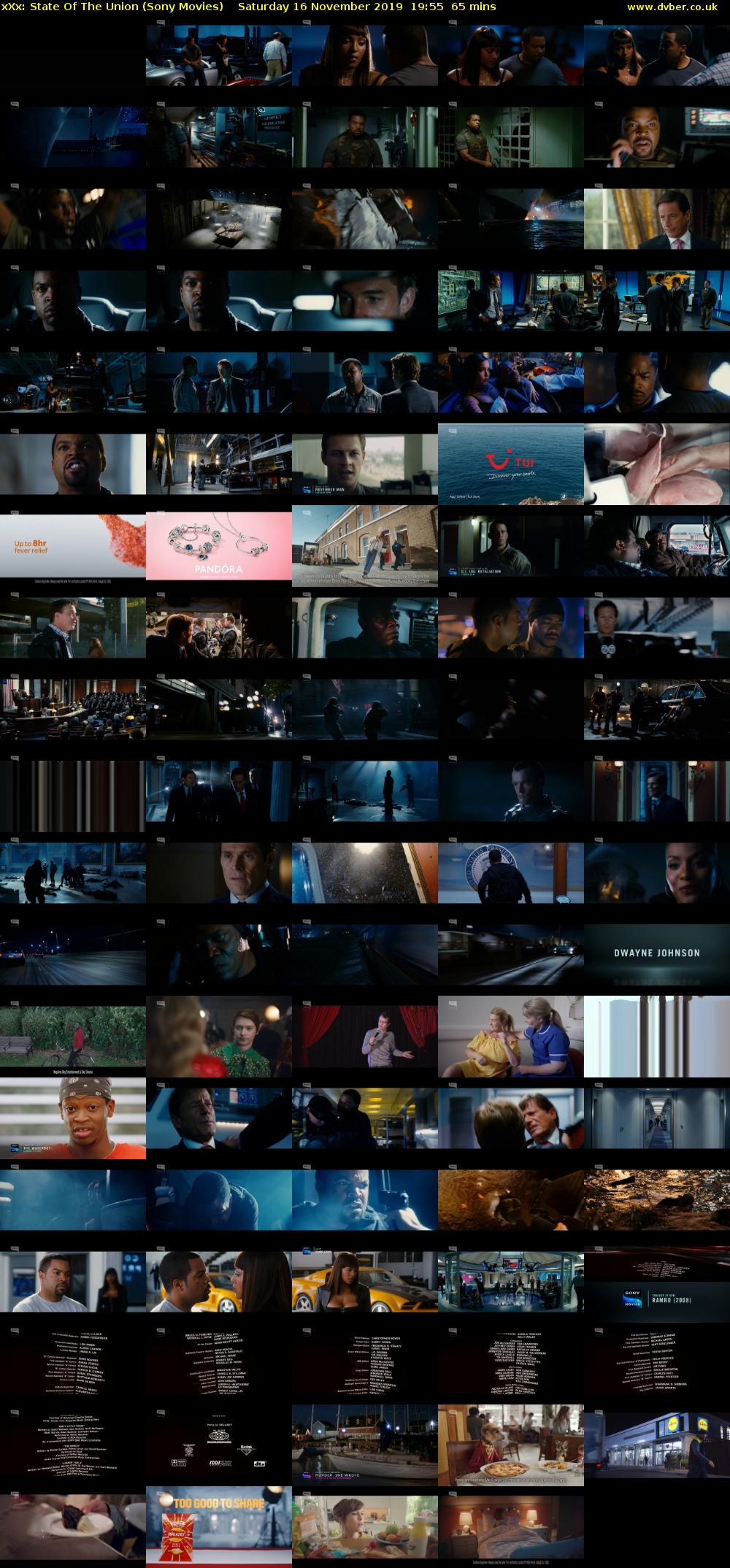 xXx: State Of The Union (Sony Movies) Saturday 16 November 2019 19:55 - 21:00