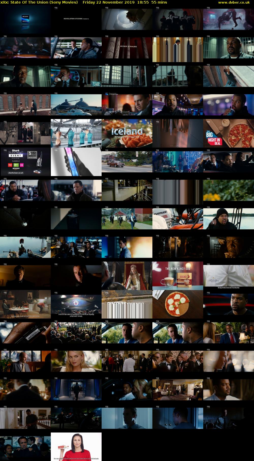 xXx: State Of The Union (Sony Movies) Friday 22 November 2019 18:55 - 19:50