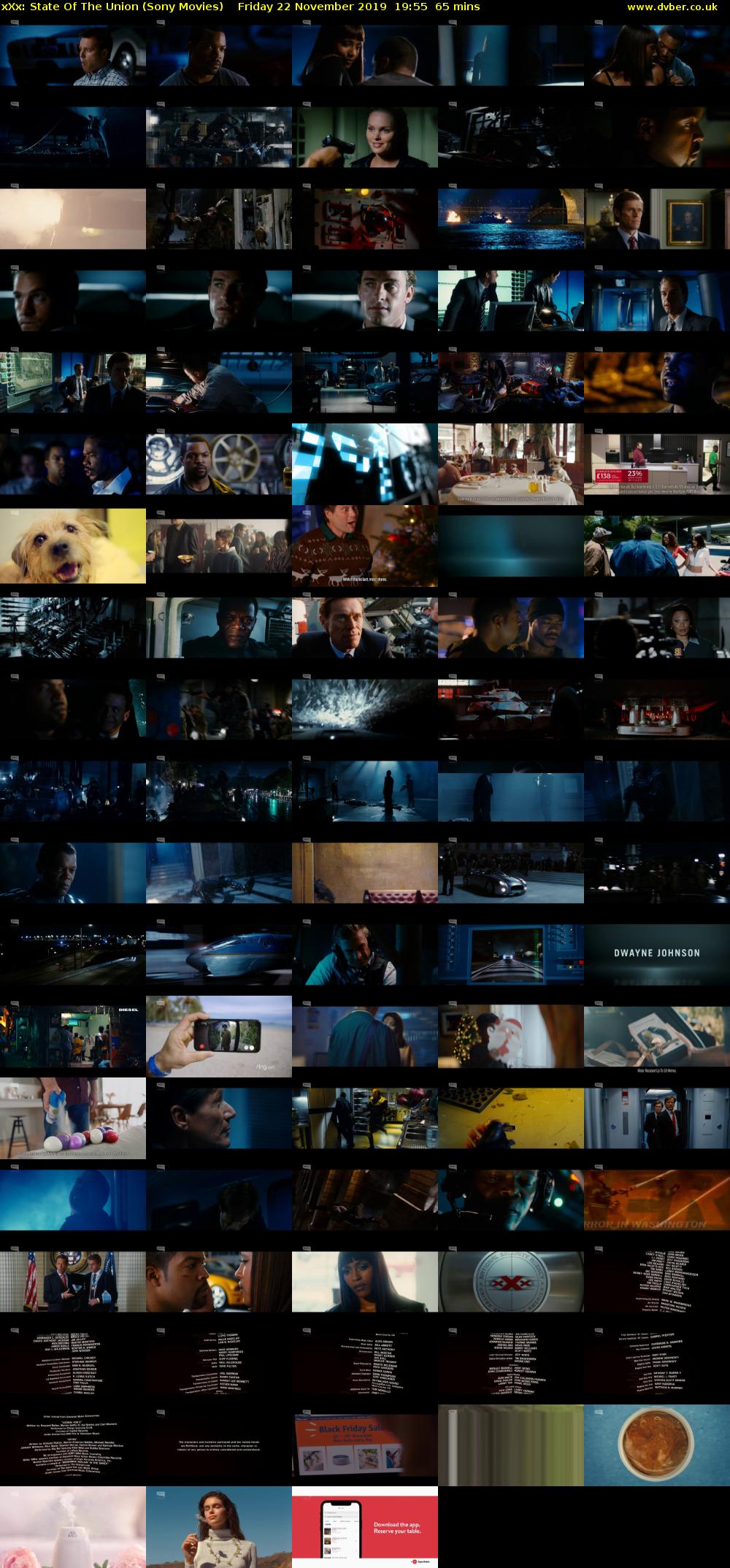 xXx: State Of The Union (Sony Movies) Friday 22 November 2019 19:55 - 21:00