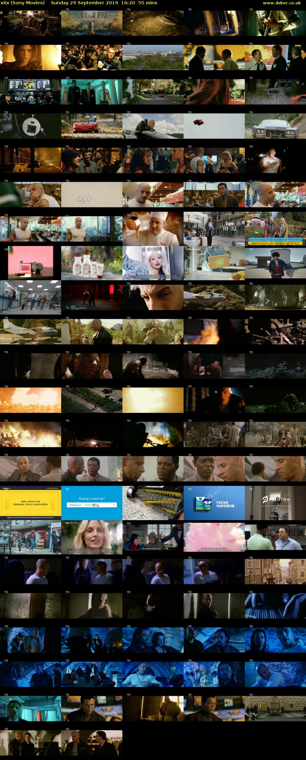 xXx (Sony Movies) Sunday 29 September 2019 16:20 - 17:15