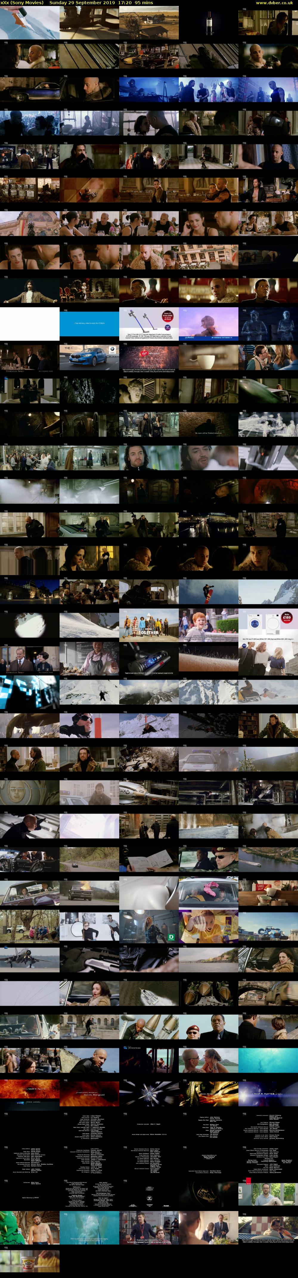 xXx (Sony Movies) Sunday 29 September 2019 17:20 - 18:55