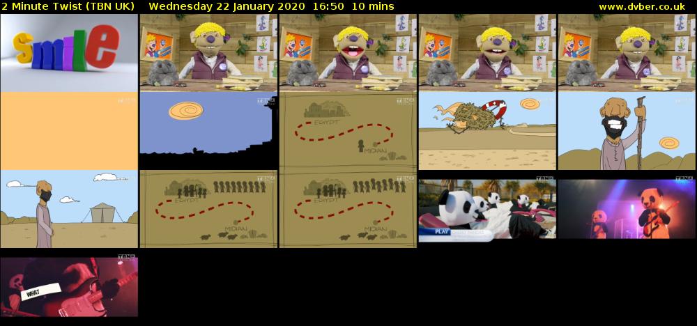 2 Minute Twist (TBN UK) Wednesday 22 January 2020 16:50 - 17:00