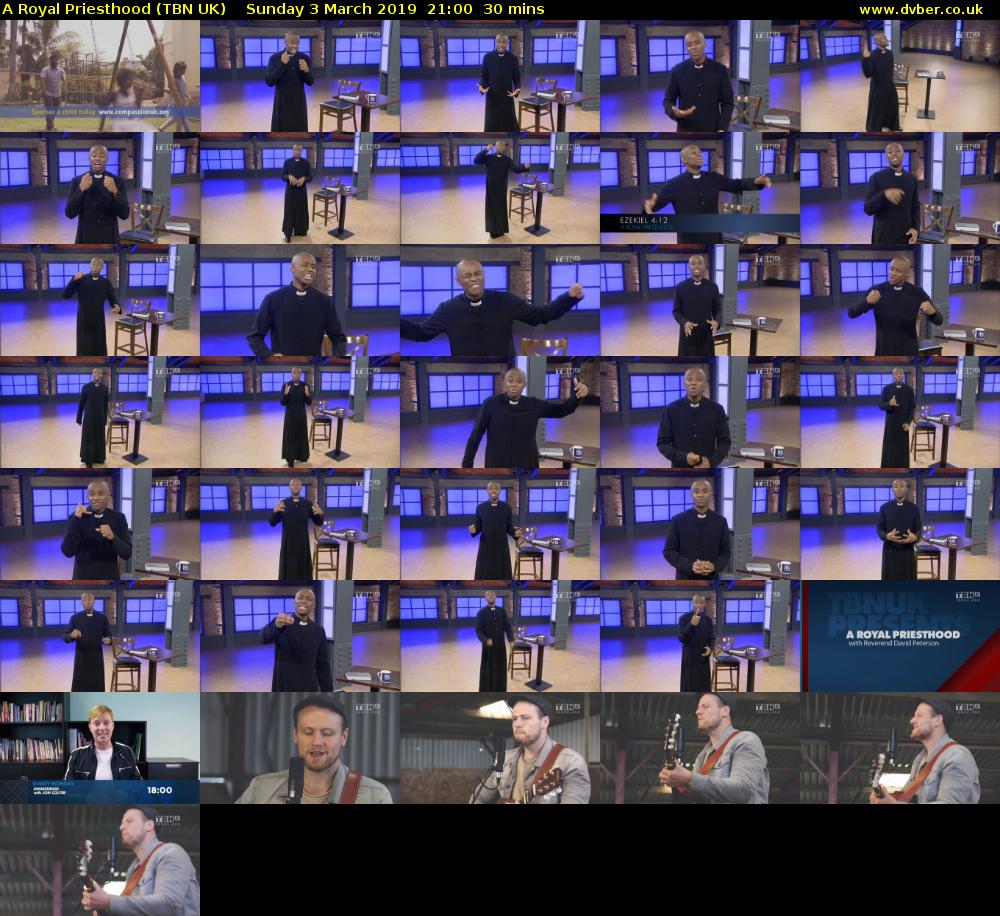 A Royal Priesthood (TBN UK) Sunday 3 March 2019 21:00 - 21:30