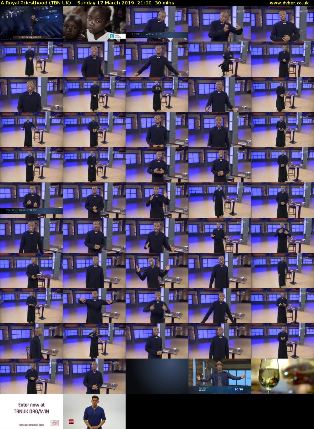 A Royal Priesthood (TBN UK) Sunday 17 March 2019 21:00 - 21:30