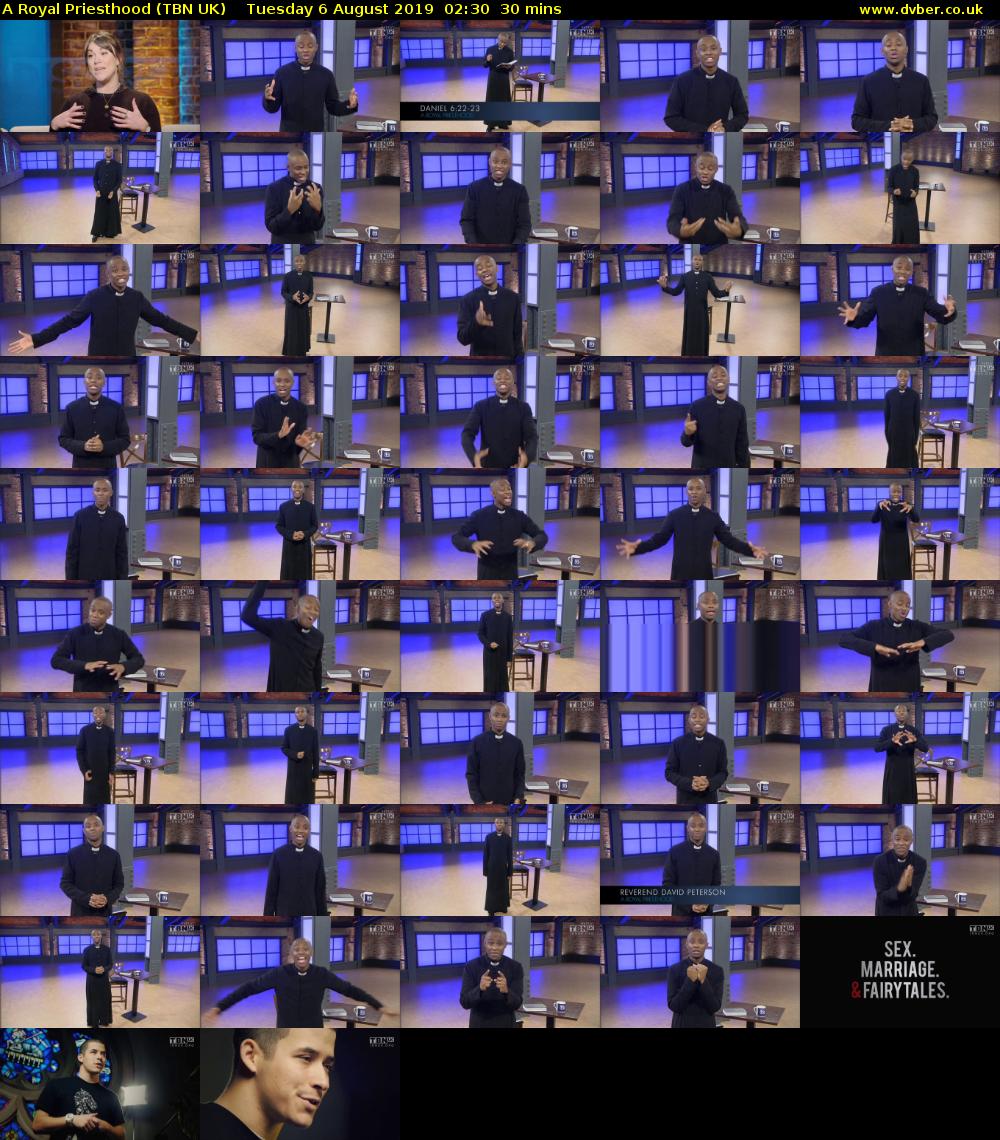 A Royal Priesthood (TBN UK) Tuesday 6 August 2019 02:30 - 03:00