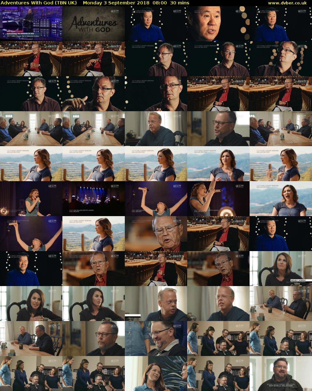 Adventures With God (TBN UK) Monday 3 September 2018 08:00 - 08:30
