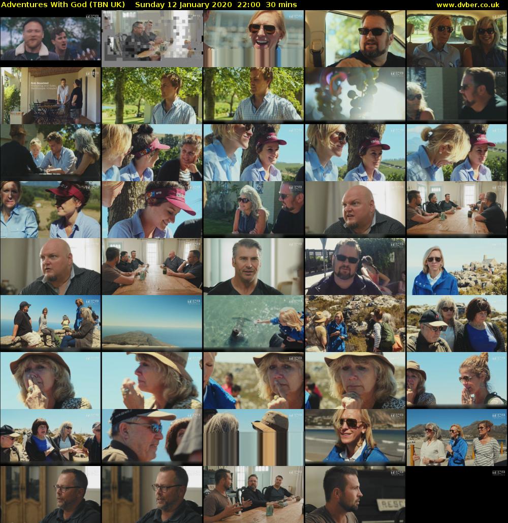 Adventures With God (TBN UK) Sunday 12 January 2020 22:00 - 22:30