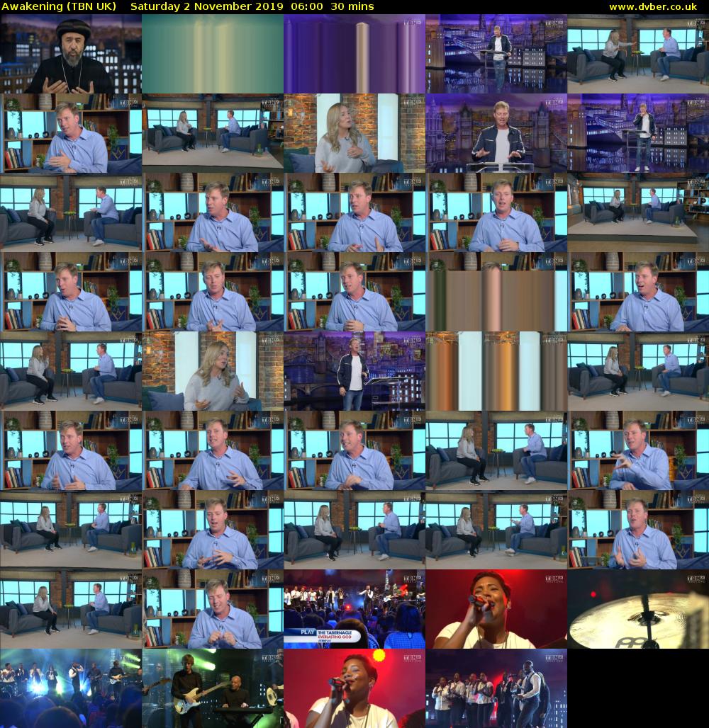 Awakening (TBN UK) Saturday 2 November 2019 06:00 - 06:30