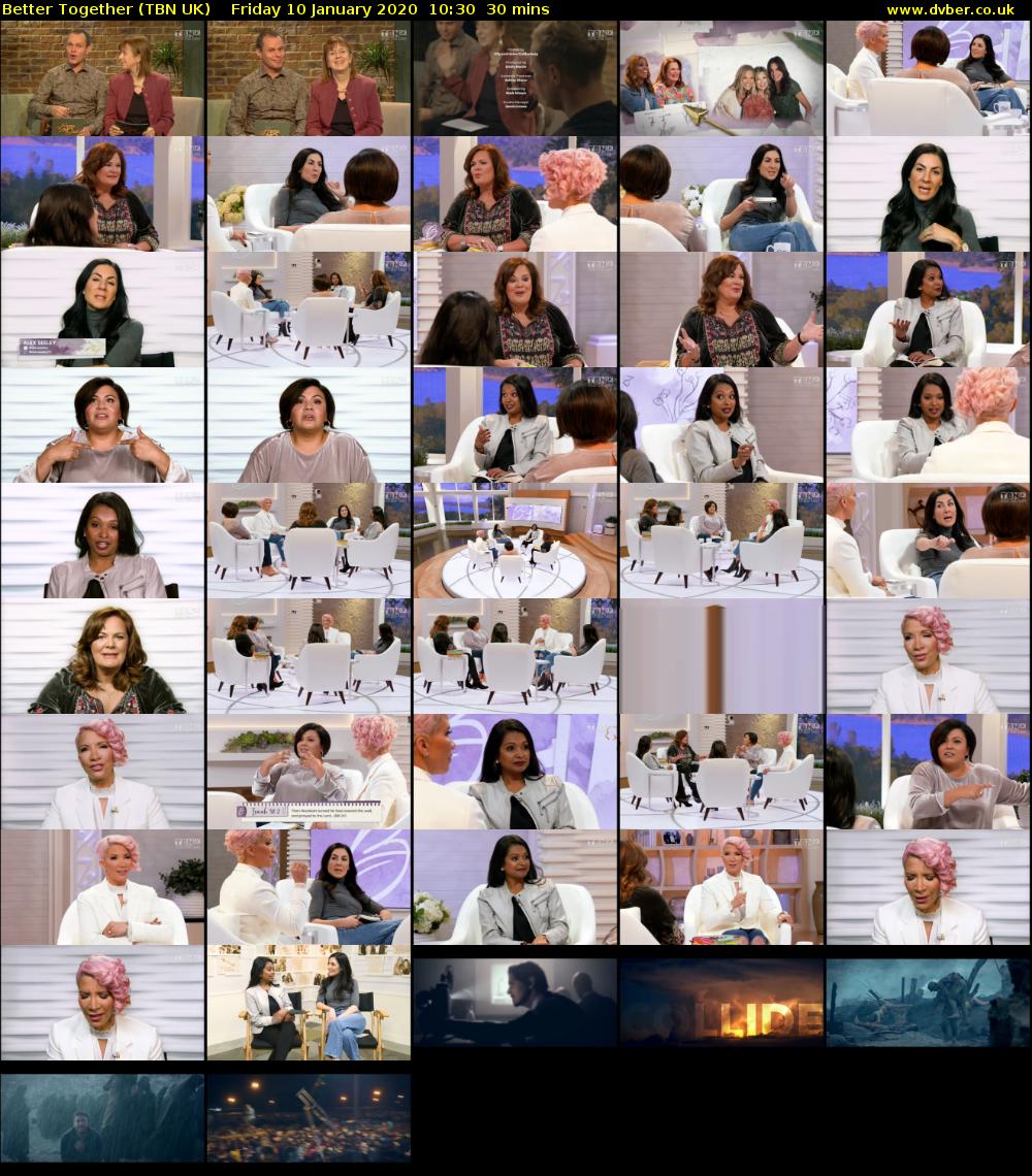 Better Together (TBN UK) Friday 10 January 2020 10:30 - 11:00