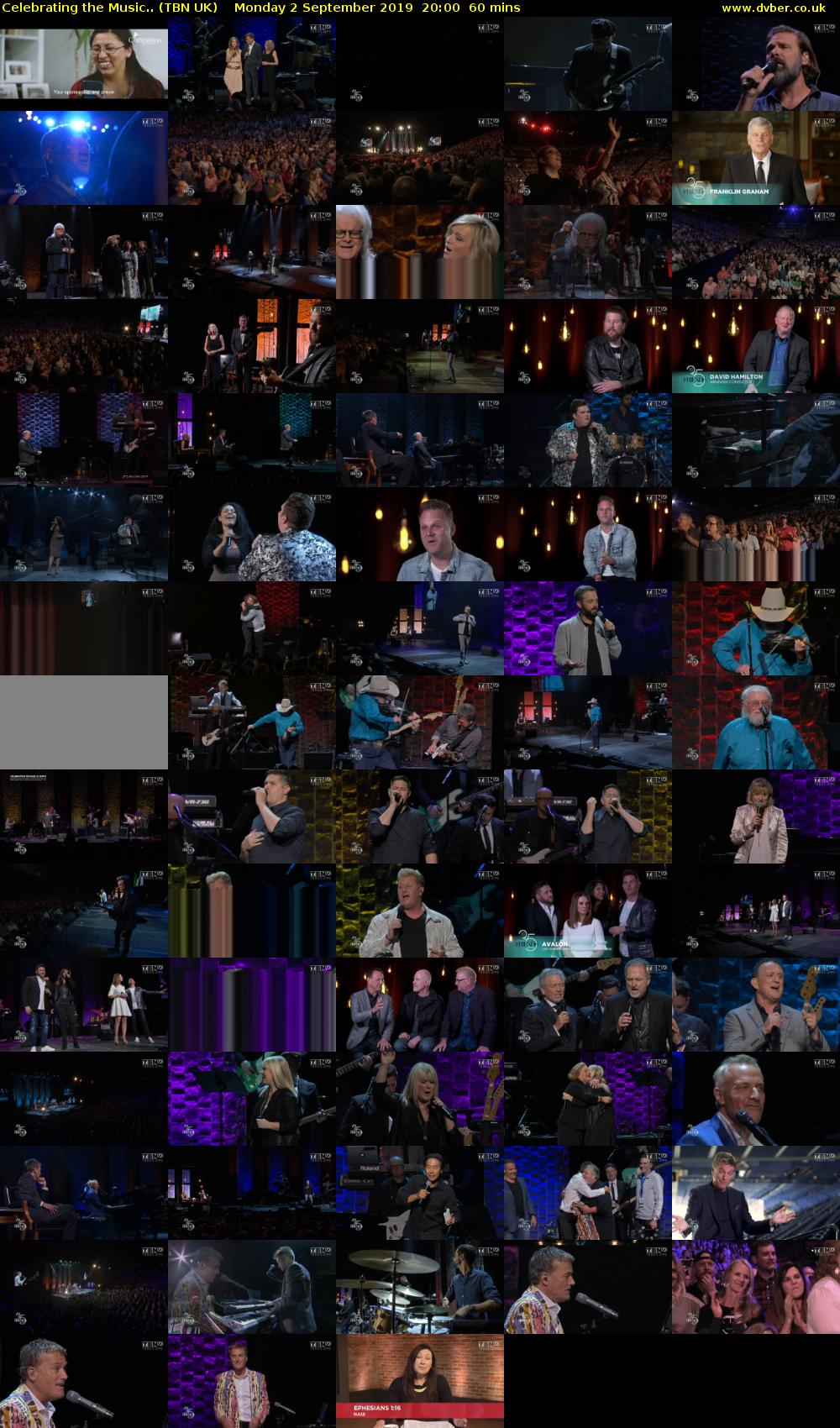 Celebrating the Music.. (TBN UK) Monday 2 September 2019 20:00 - 21:00