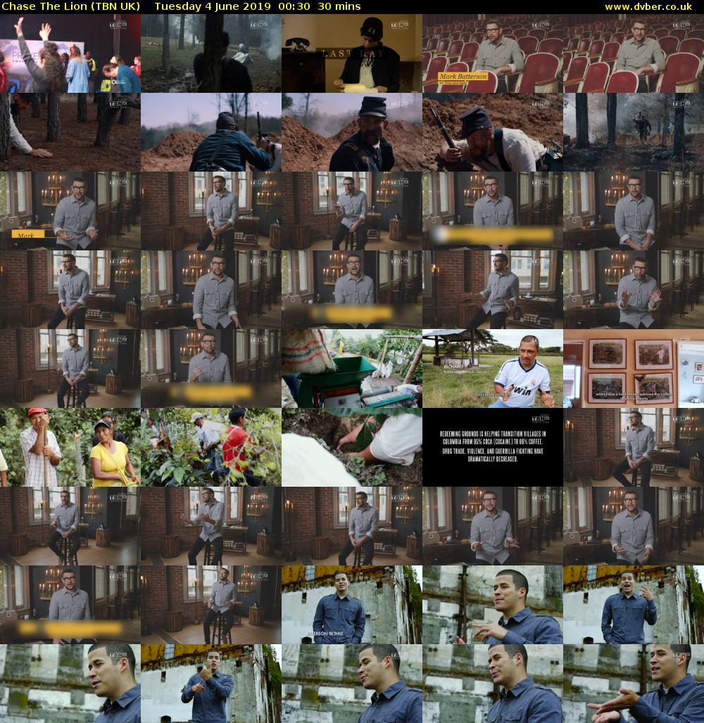 Chase The Lion (TBN UK) Tuesday 4 June 2019 00:30 - 01:00