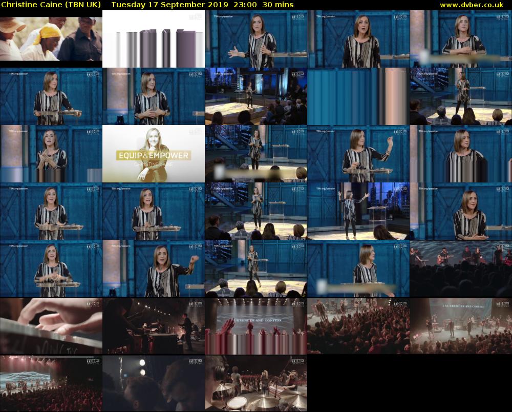 Christine Caine (TBN UK) Tuesday 17 September 2019 23:00 - 23:30
