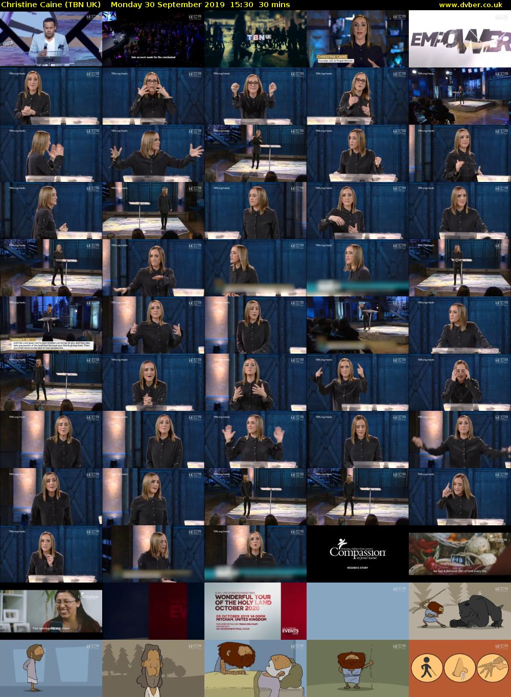 Christine Caine (TBN UK) Monday 30 September 2019 15:30 - 16:00