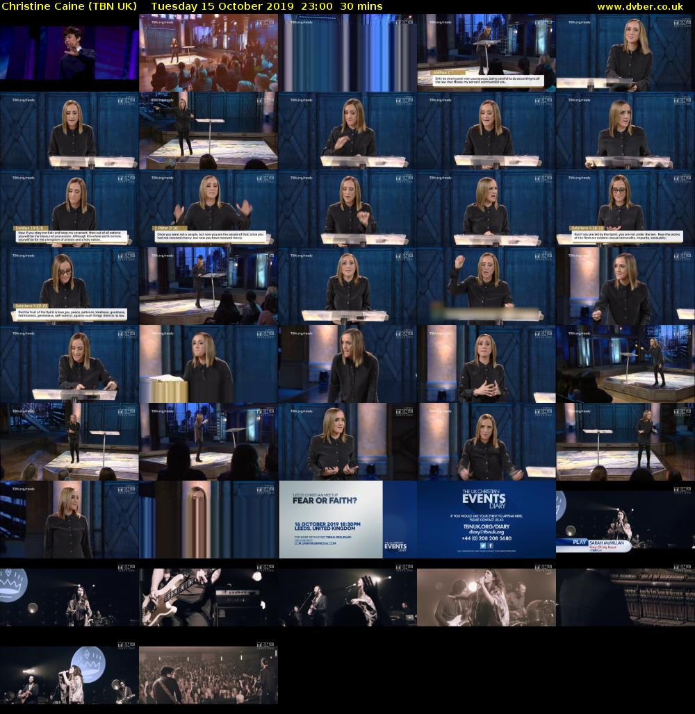 Christine Caine (TBN UK) Tuesday 15 October 2019 23:00 - 23:30