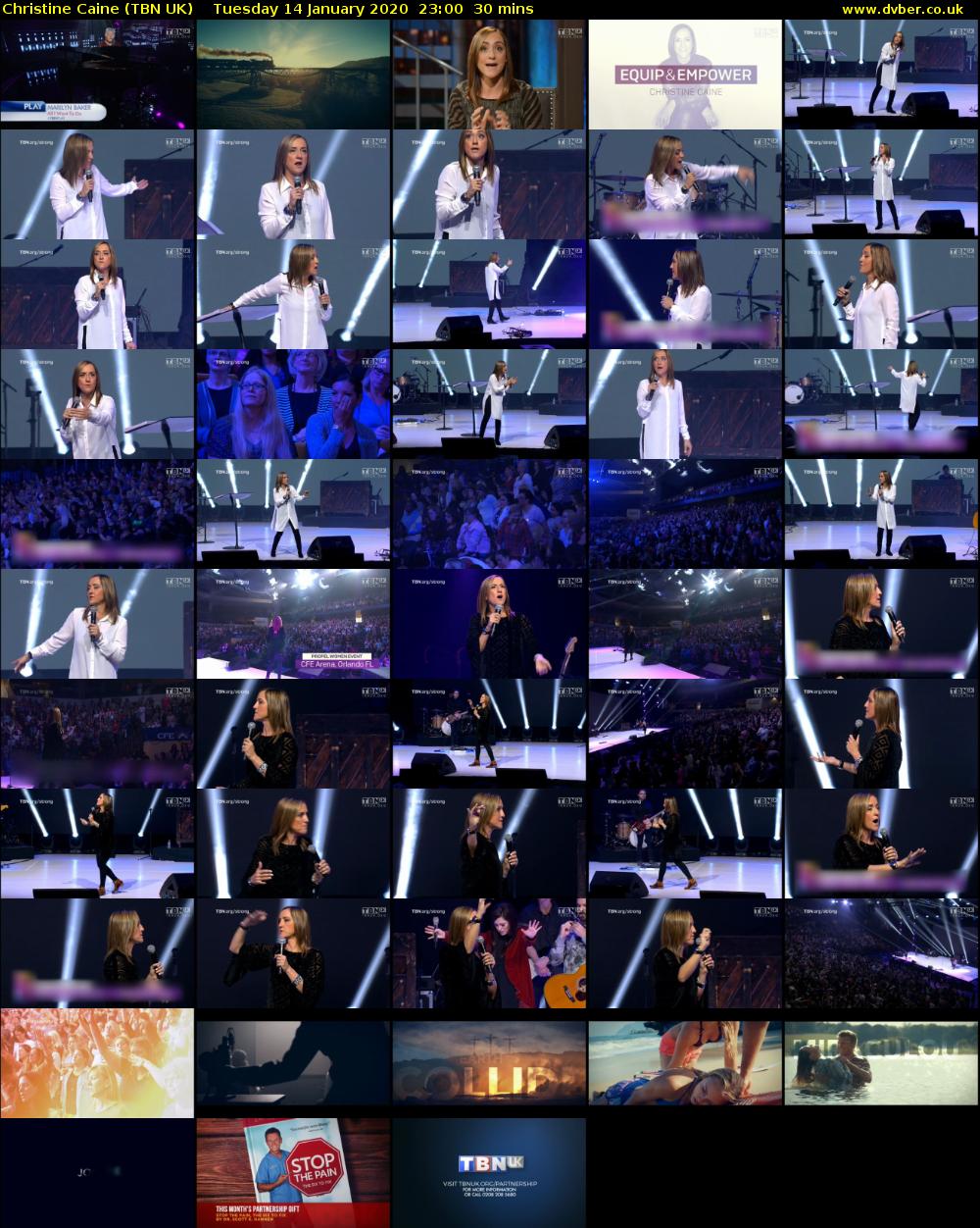 Christine Caine (TBN UK) Tuesday 14 January 2020 23:00 - 23:30