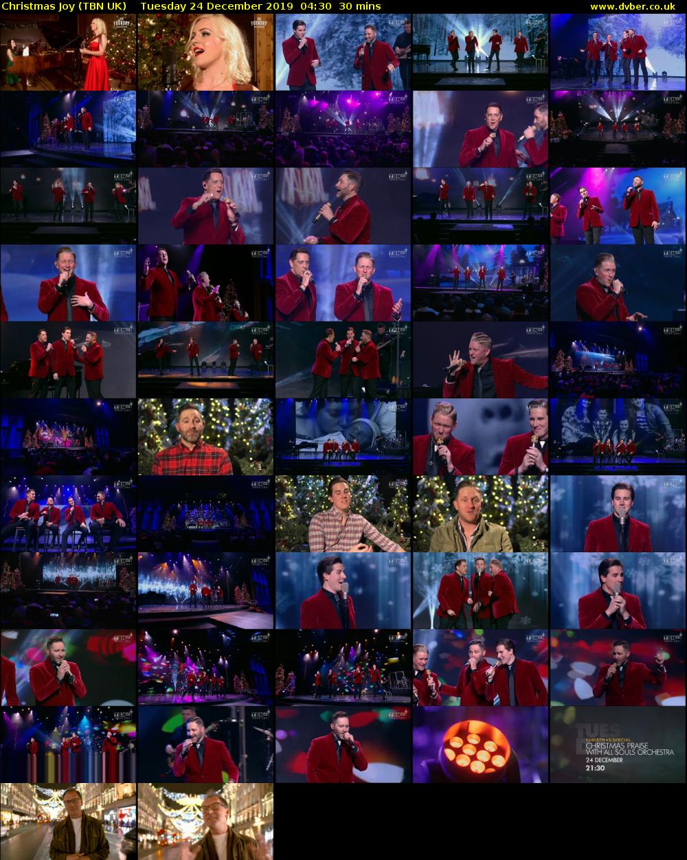 Christmas Joy (TBN UK) Tuesday 24 December 2019 04:30 - 05:00