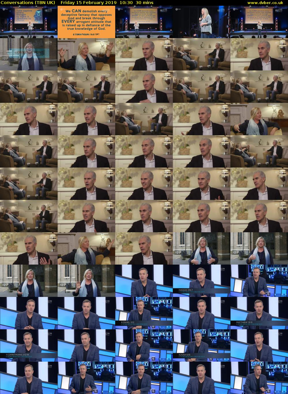 Conversations (TBN UK) Friday 15 February 2019 10:30 - 11:00