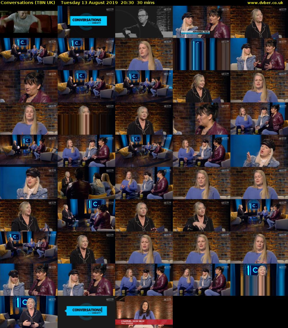 Conversations (TBN UK) Tuesday 13 August 2019 20:30 - 21:00