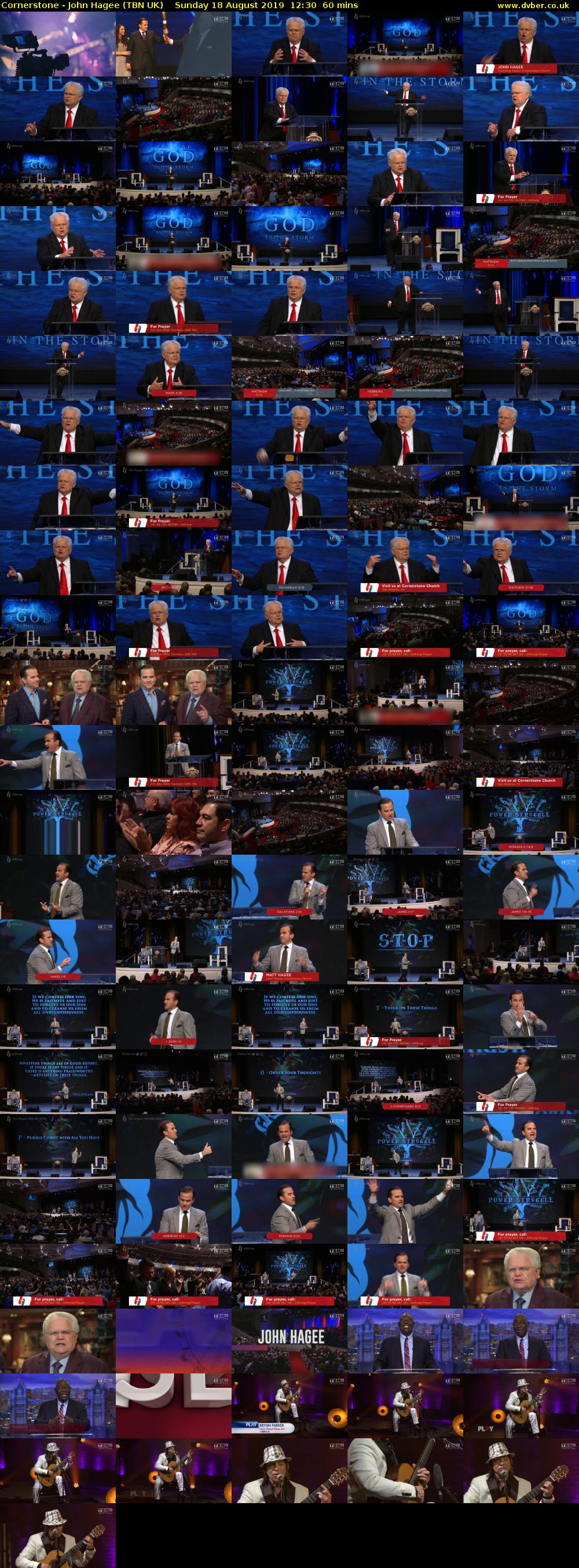 Cornerstone - John Hagee (TBN UK) Sunday 18 August 2019 12:30 - 13:30