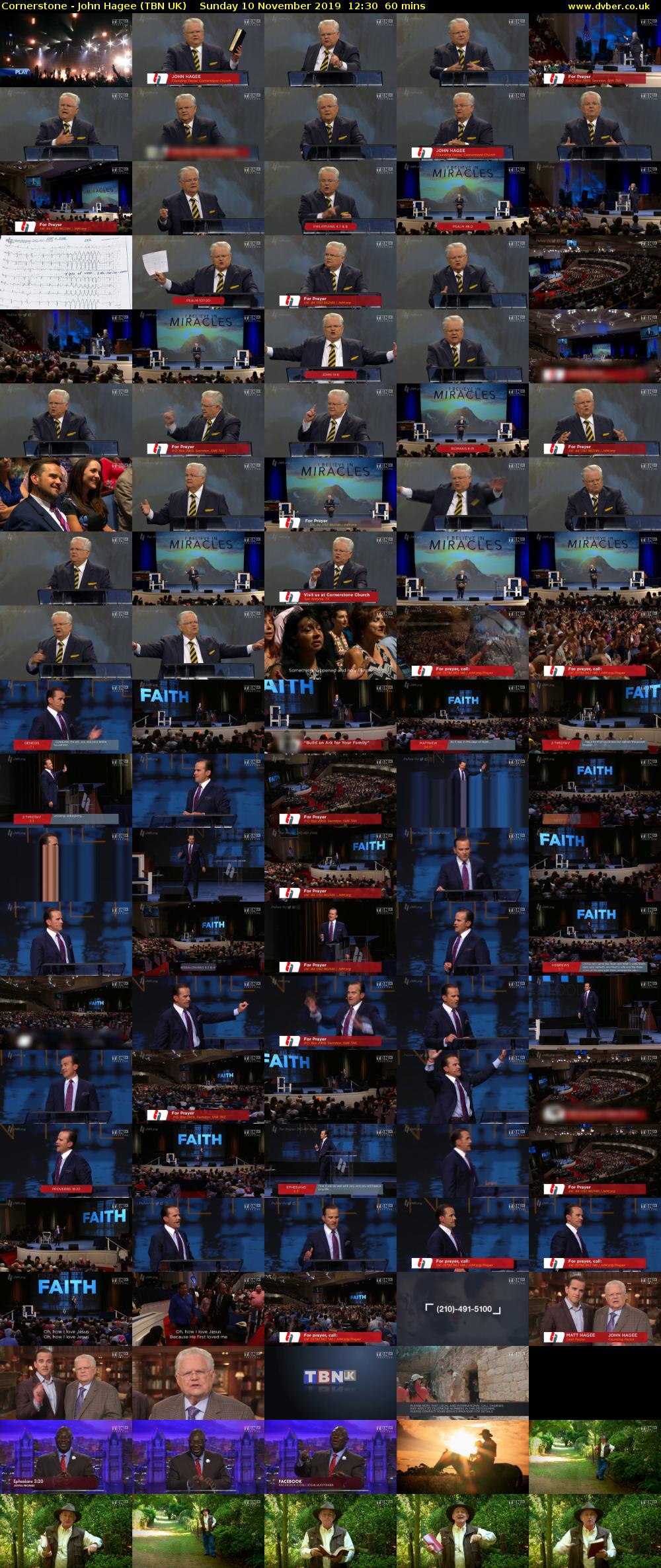 Cornerstone - John Hagee (TBN UK) Sunday 10 November 2019 12:30 - 13:30