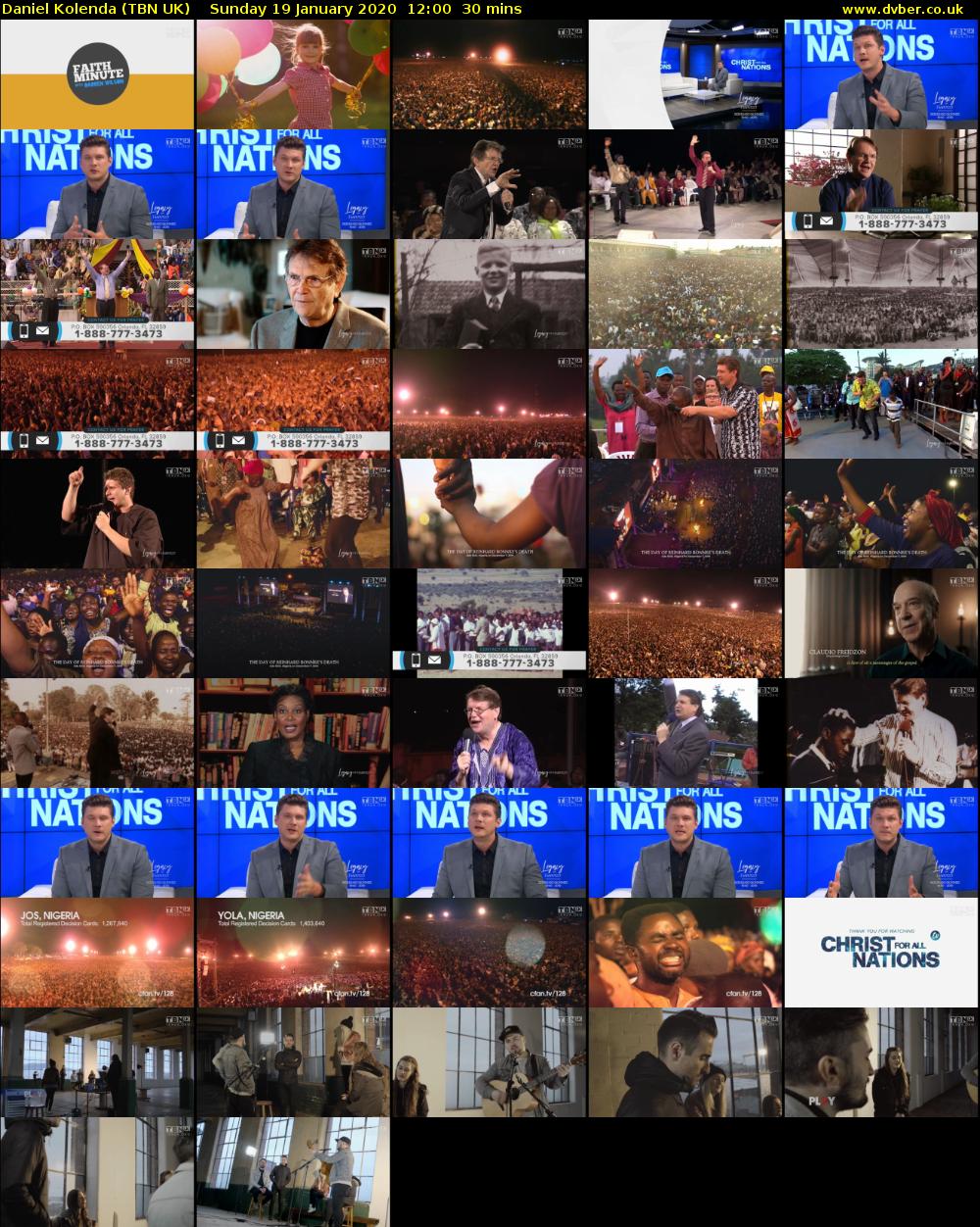 Daniel Kolenda (TBN UK) Sunday 19 January 2020 12:00 - 12:30