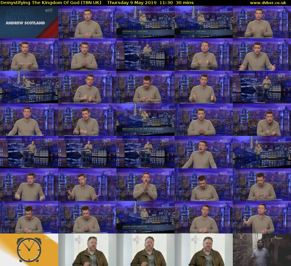 Demystifying The Kingdom Of God (TBN UK) Thursday 9 May 2019 11:30 - 12:00