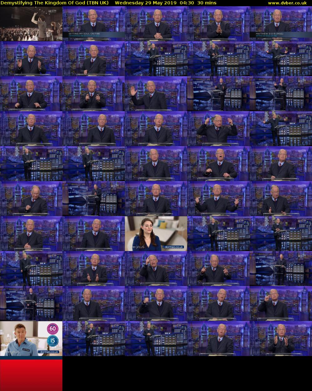 Demystifying The Kingdom Of God (TBN UK) Wednesday 29 May 2019 04:30 - 05:00
