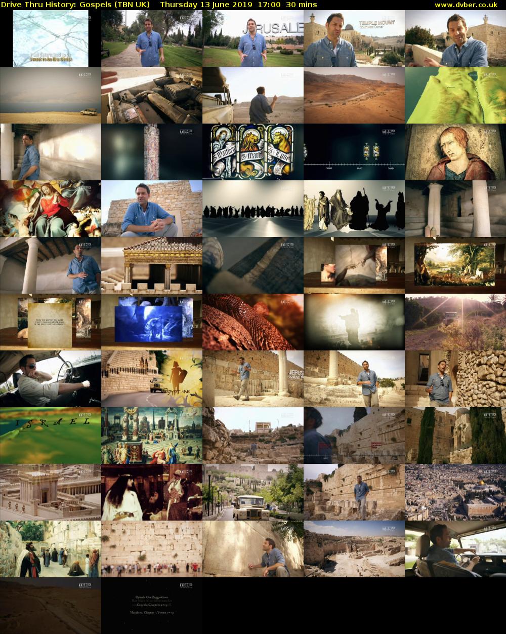 Drive Thru History: Gospels (TBN UK) Thursday 13 June 2019 17:00 - 17:30
