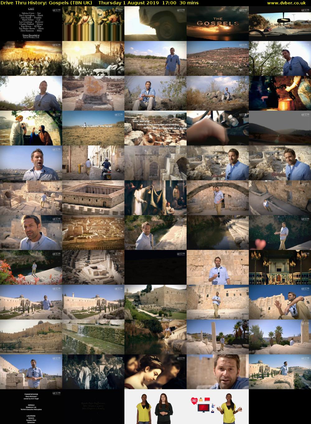 Drive Thru History: Gospels (TBN UK) Thursday 1 August 2019 17:00 - 17:30
