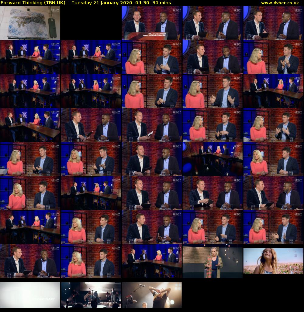 Forward Thinking (TBN UK) Tuesday 21 January 2020 04:30 - 05:00