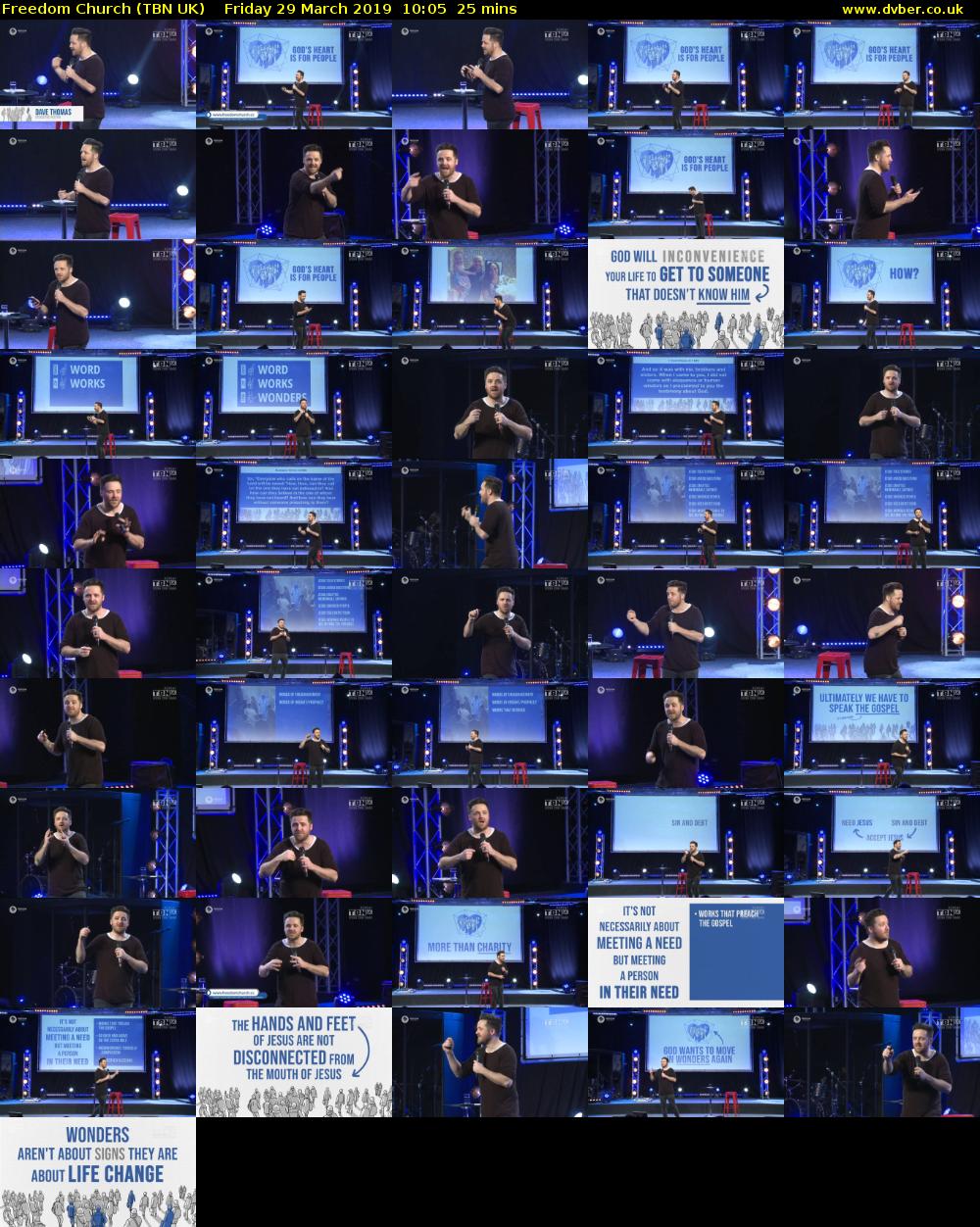 Freedom Church (TBN UK) Friday 29 March 2019 10:05 - 10:30