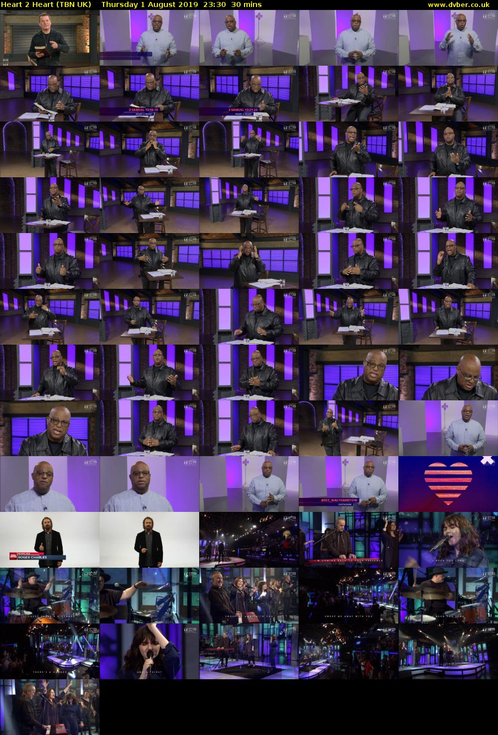 Heart 2 Heart (TBN UK) Thursday 1 August 2019 23:30 - 00:00