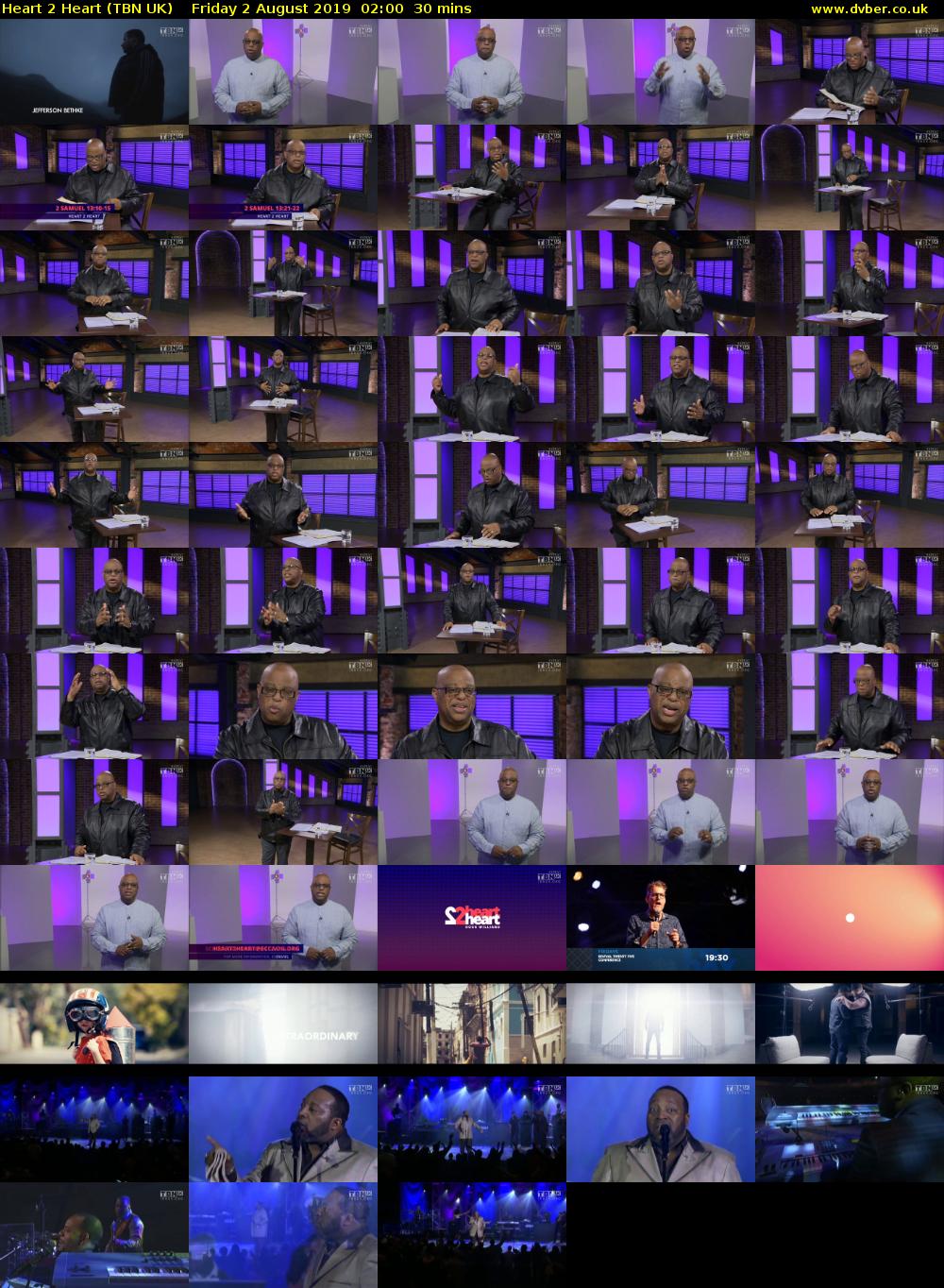 Heart 2 Heart (TBN UK) Friday 2 August 2019 02:00 - 02:30
