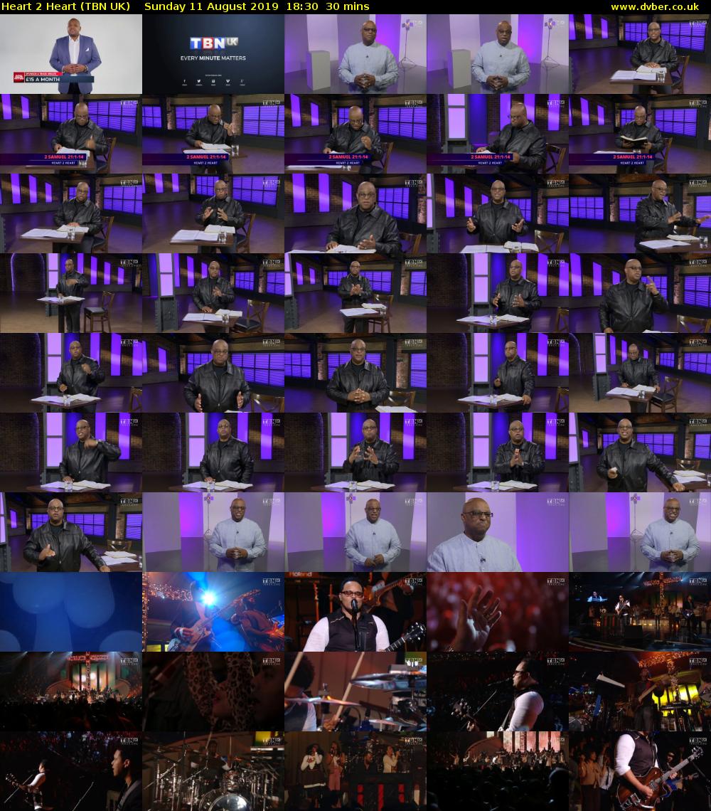 Heart 2 Heart (TBN UK) Sunday 11 August 2019 18:30 - 19:00